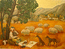 Пейзаж с овцами и пастухом,холст,масло,60х70